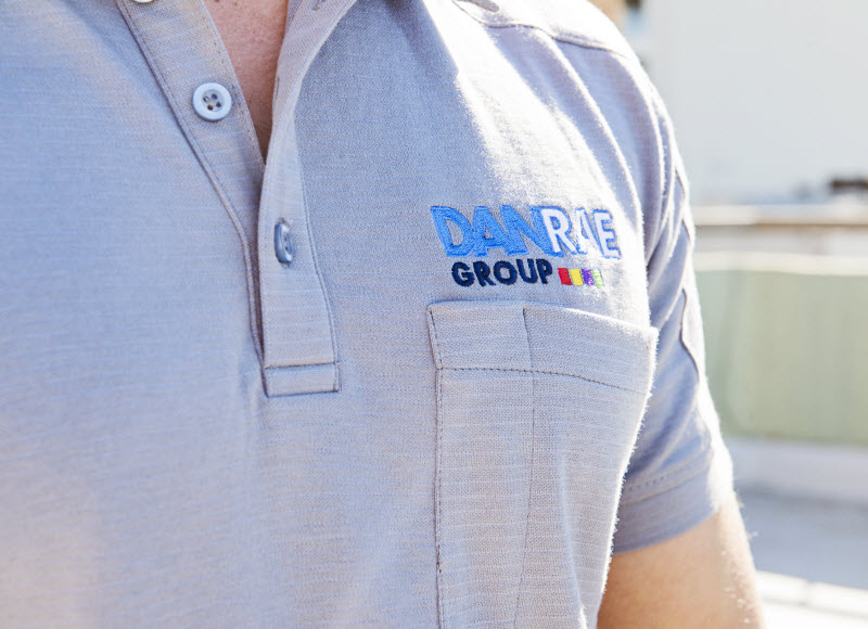 Man wearing a Danrae Group uniform