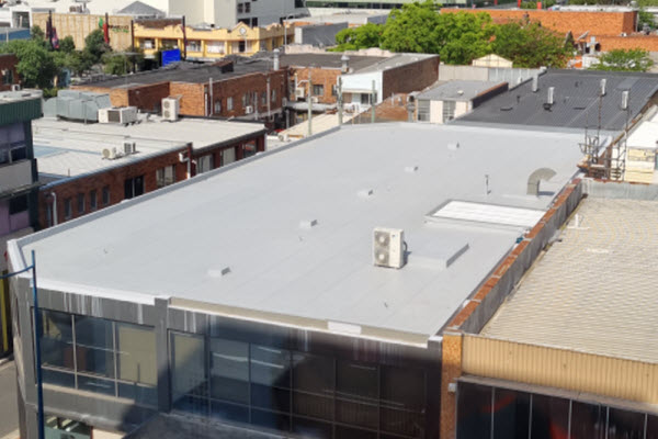 View of buildings roof