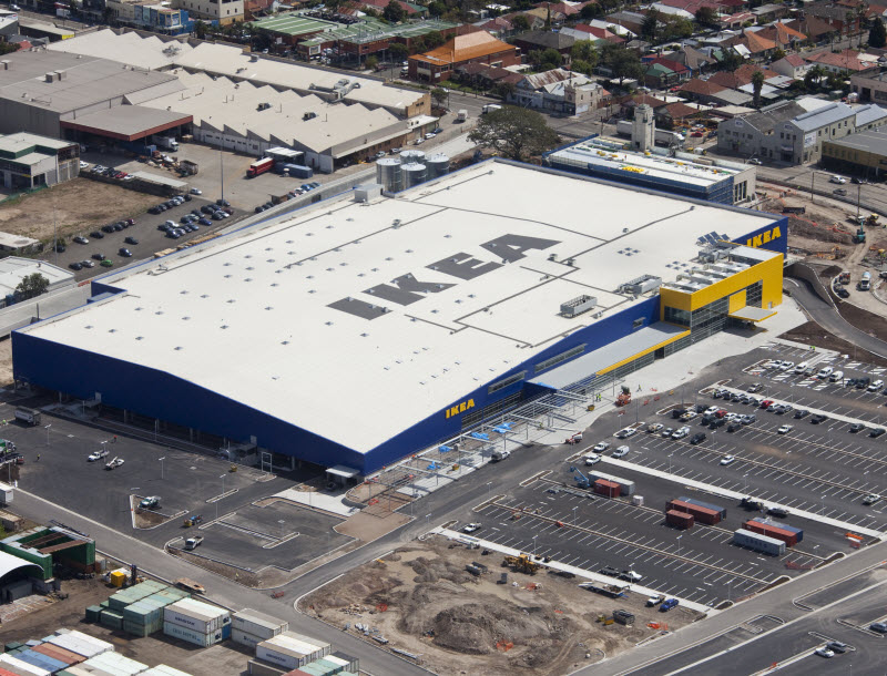 Top view of IKEA store